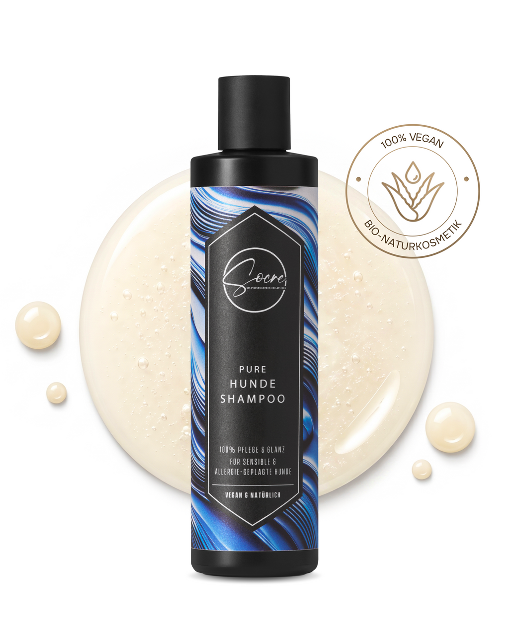 Natürliches PURE Hunde Shampoo für empfindliche Hundehaut (250ml)