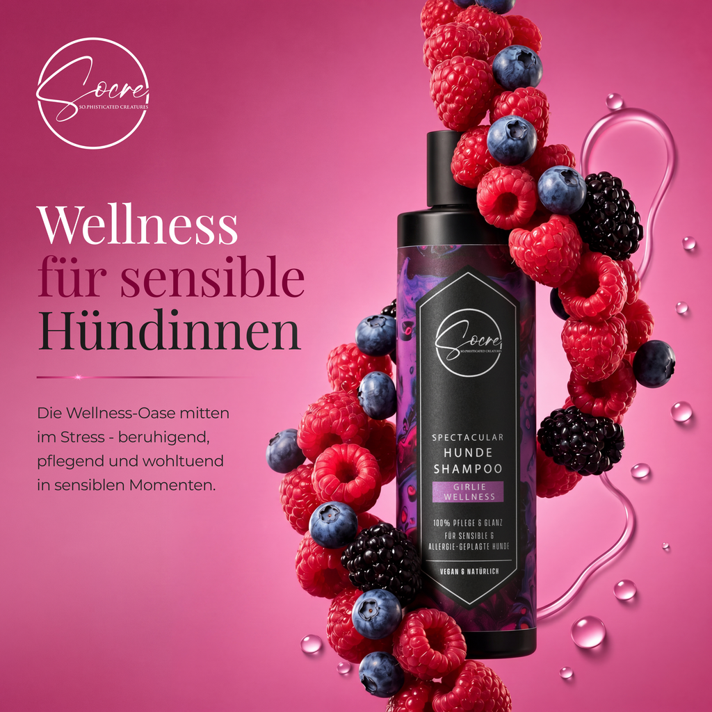 Natürliches Hunde Shampoo mit Duft | Vegan & sanft für empfindliche Hunde | SPECTACULAR (250ml)