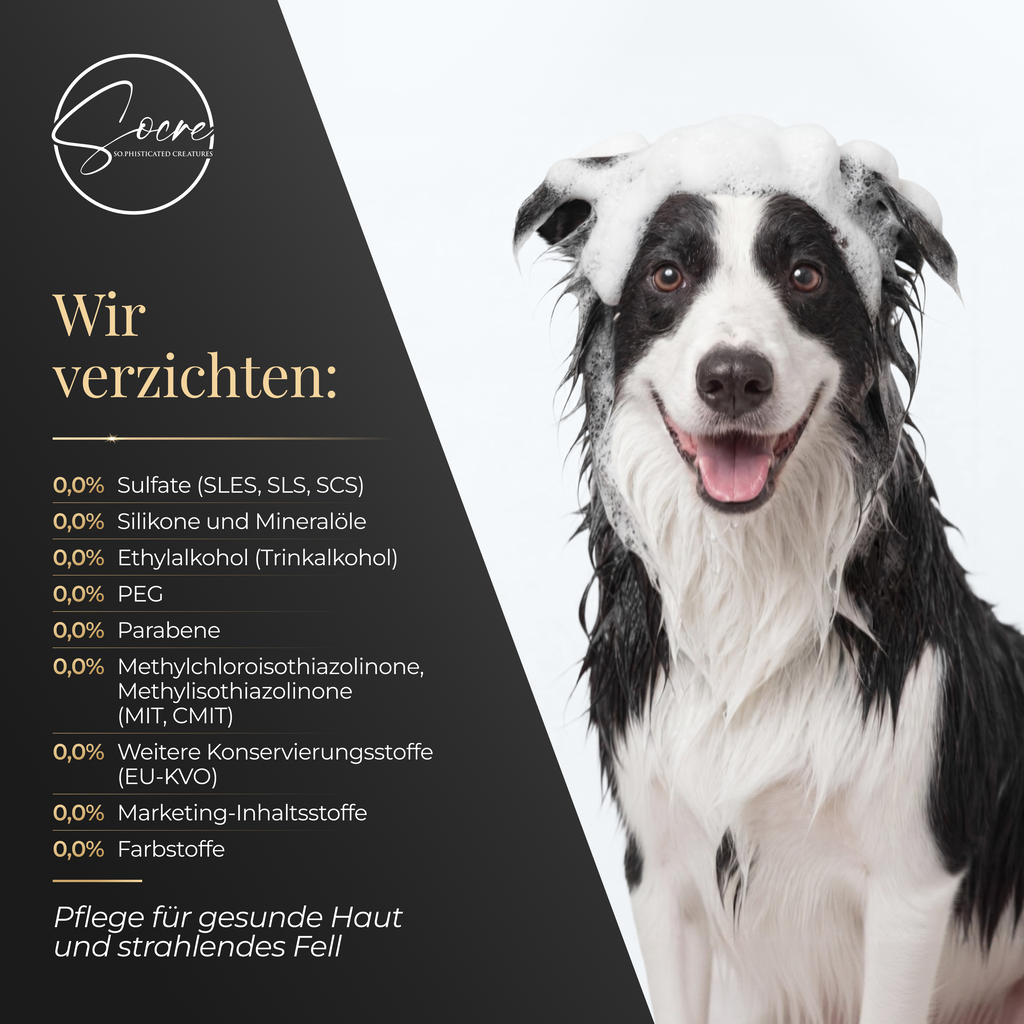 Natürliches PURE Hunde Shampoo für Senioren mit sensibler Haut (250ml)