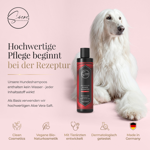 Natürliches Hunde Shampoo für glänzendes Fell Red Carpet | SPECTACULAR (250ml)