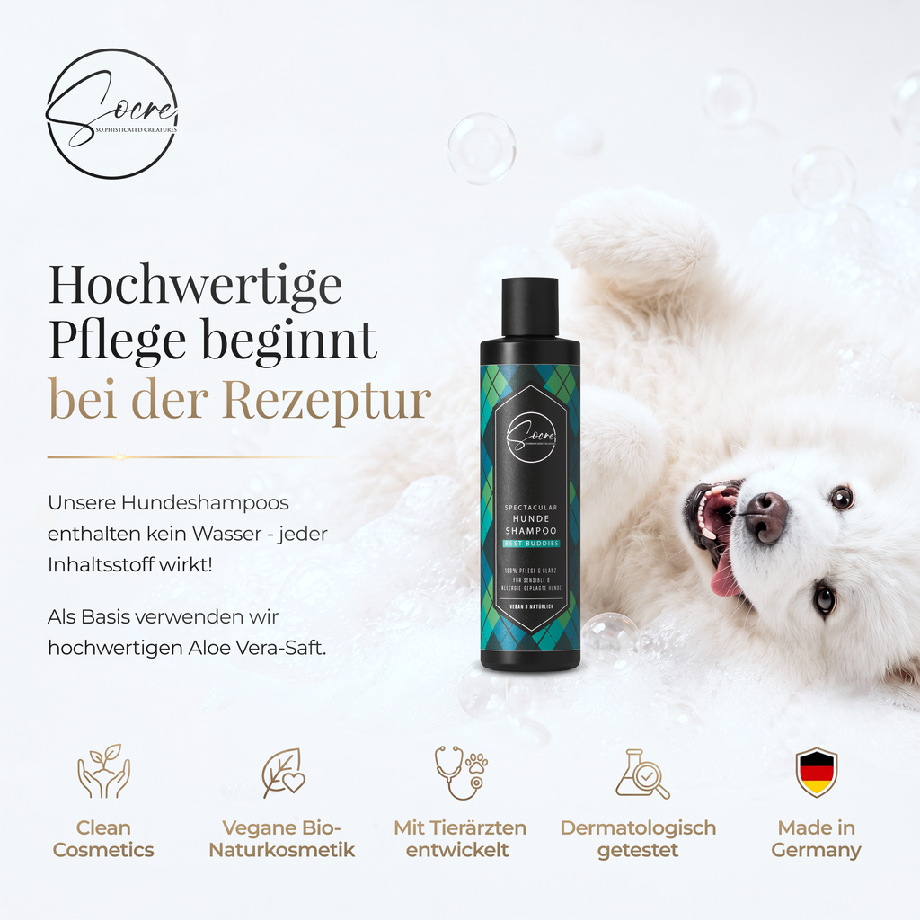 Natürliches Hunde Shampoo für Rüden mit Lavendelduft | SPECTACULAR (250ml)