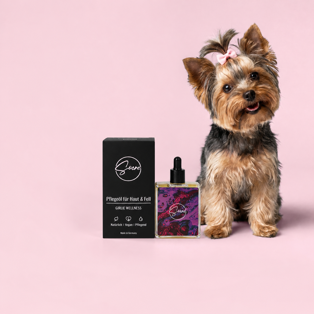 Natürliches Pflegeöl für Hunde - SOCRE Pflegeöl für Haut & Fell Girlie Wellness (30ml)
