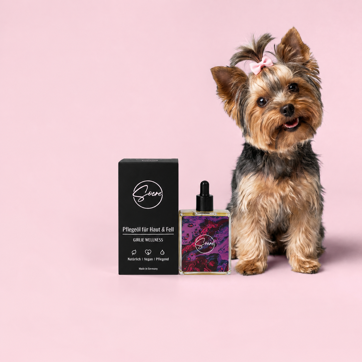 Natürliches Pflegeöl für Hunde - SOCRE Pflegeöl für Haut & Fell Girlie Wellness (30ml)